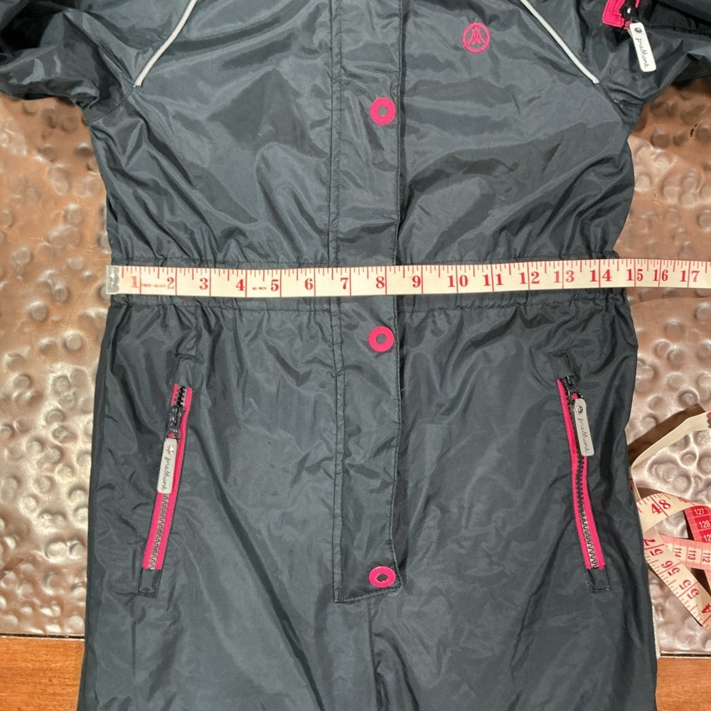 Premont Insulated One Piece Snowsuit, Waterproof Hooded, Blue, Girls Size 7, Ski - Picture 11 of 12